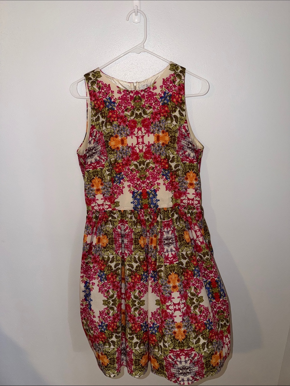 Maggy London Floral Multicolor Sleeveless Fit & Flare Dress